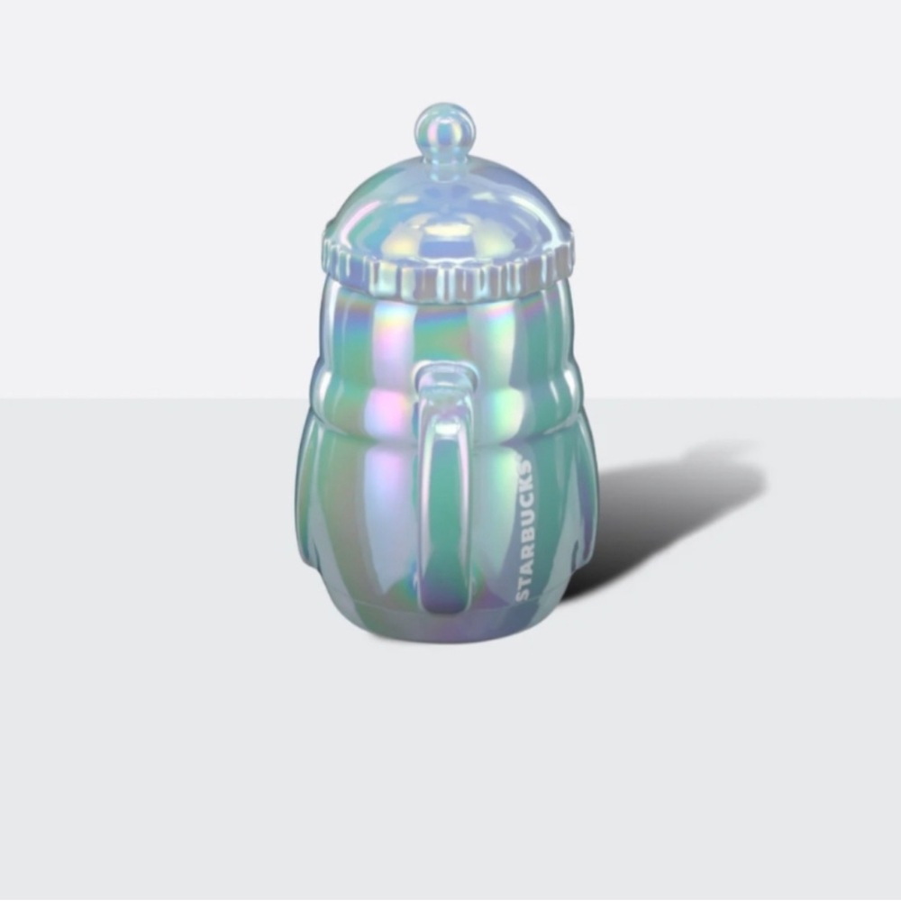 Starbucks Iridescent Blue Ceramic 14oz Penguin Mug BNWT - Picture 3 of 7